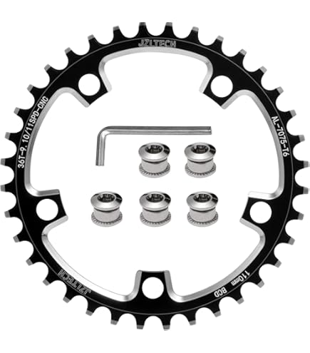 Amazon.com : Wolf Tooth 110 BCD 5-Bolt Chainring for Gravel/CX